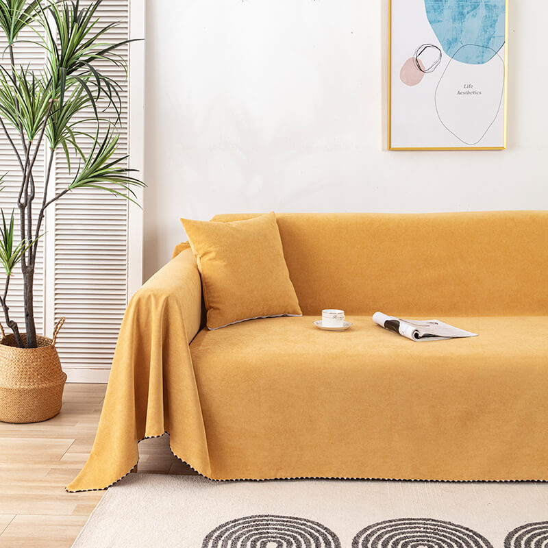 Premium Wodoodporna Narzuta na Sofę z Krawędzią Jacquard