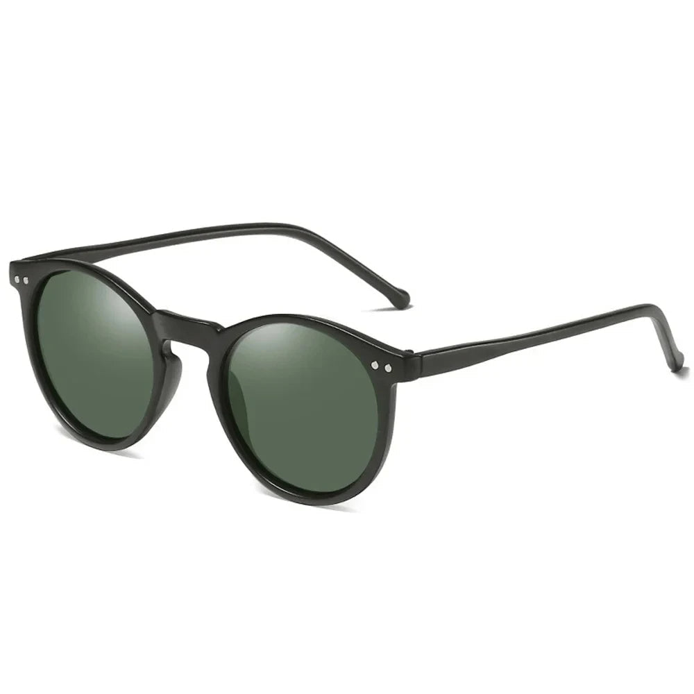 Aldrick Shades – Retro Okrągłe Okulary Przeciwsłoneczne