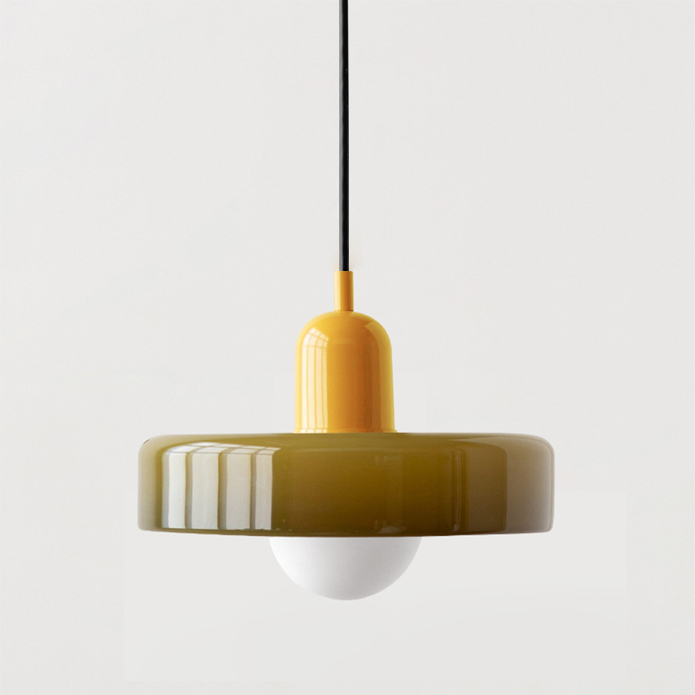 Kolorowa lampa wisząca w stylu Bauhaus - StiloGlas | Karnz