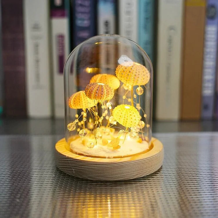 LumiCraft – Unikalna lampa stołowa DIY z naturalną muszlą dla przytulnej atmosfery