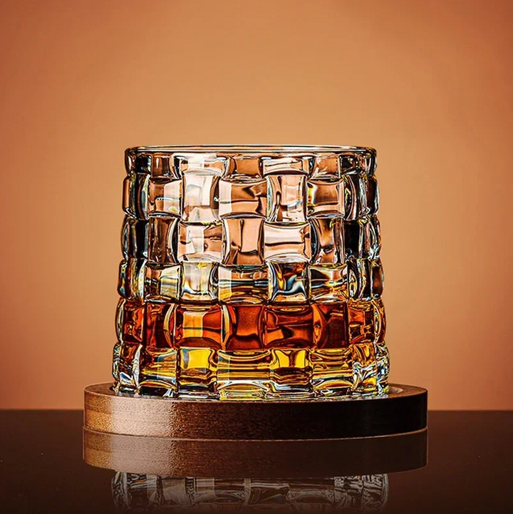 WhiskeySpin - Premium obracająca się szklanka do whisky Karnz