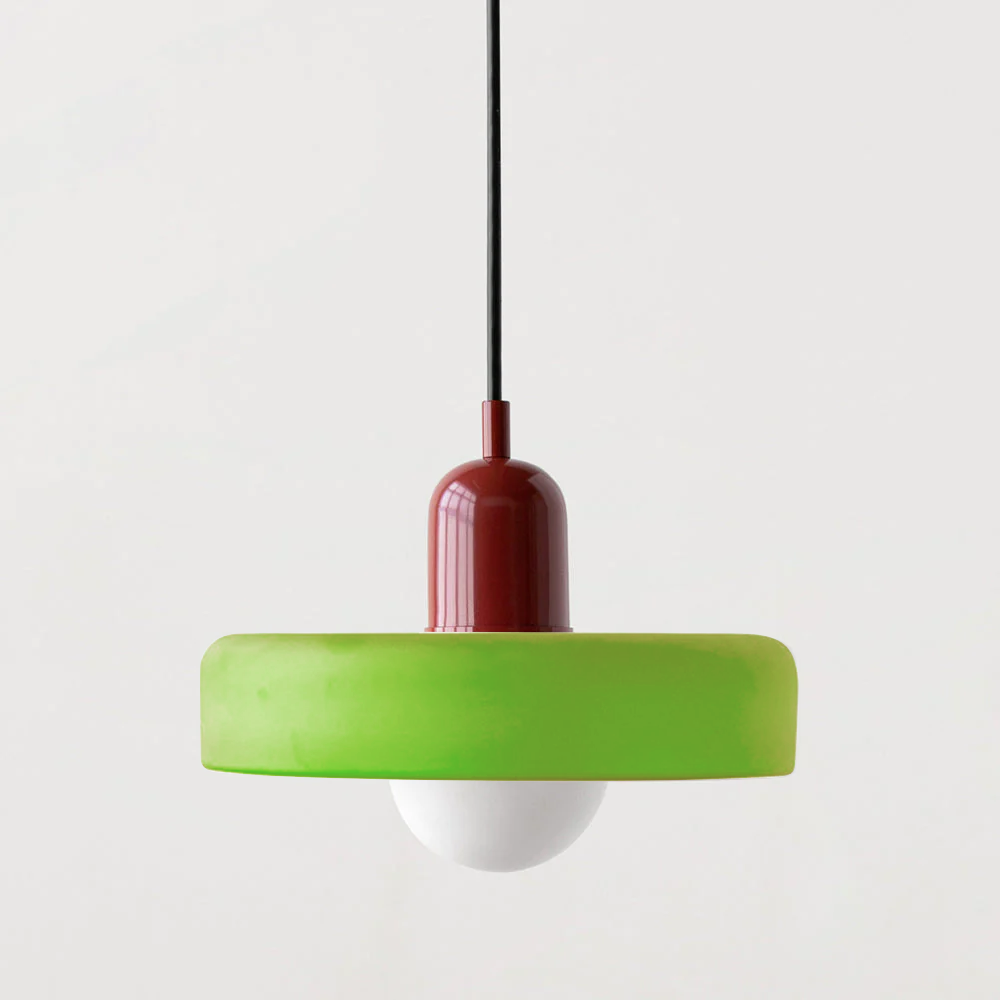 Kolorowa lampa wisząca w stylu Bauhaus - StiloGlas | Karnz