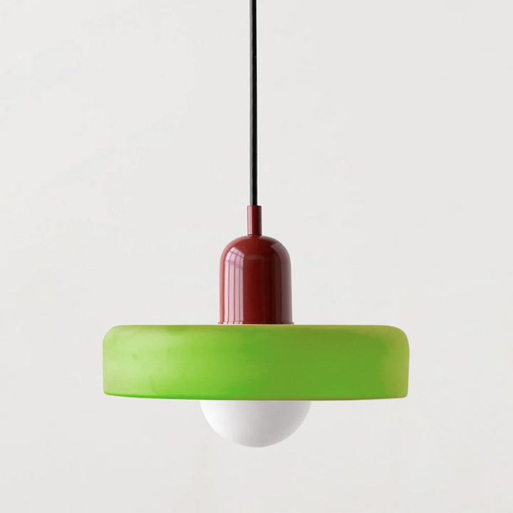Kolorowa lampa wisząca w stylu Bauhaus - StiloGlas | Karnz
