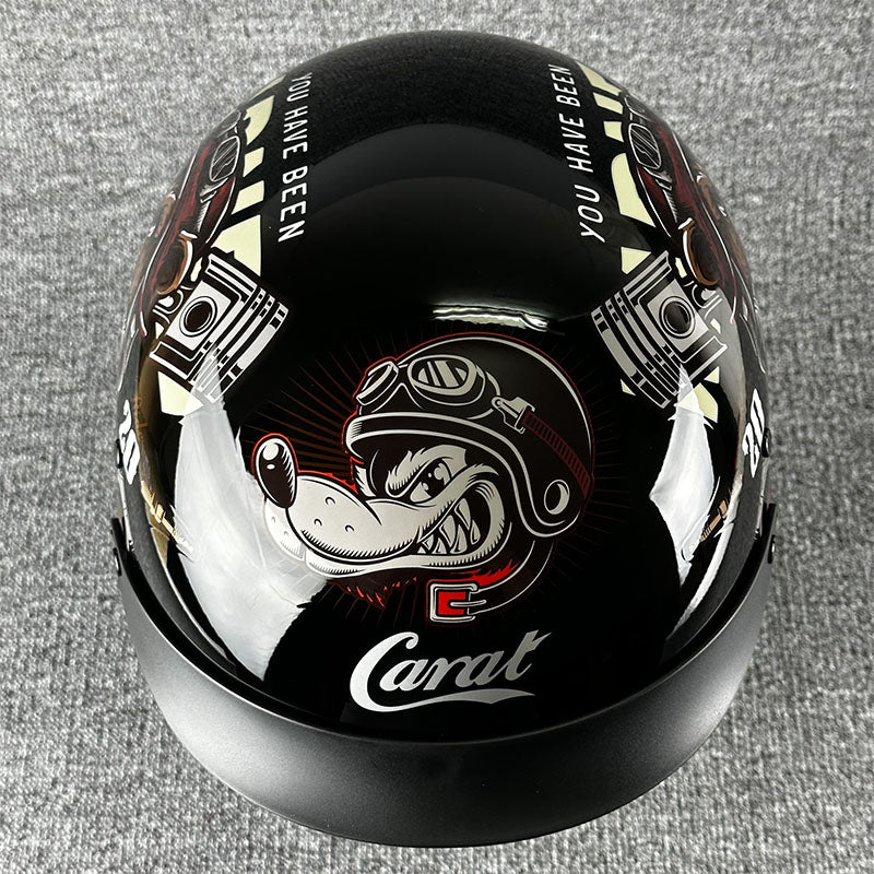 Kask miejski dla choppera o minimalistycznym designie