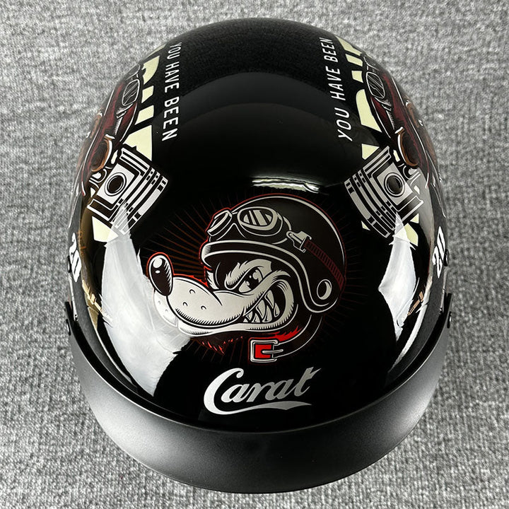 Kask miejski dla choppera o minimalistycznym designie