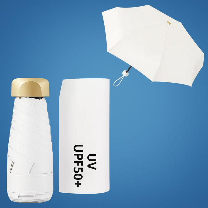 UrbanBrolly | Mini składany parasol UV – Ochrona przeciwsłoneczna UPF 50+ – Wodoodporny – Lekki i przyjazny dla kieszeni do użytku w podróży Karnz