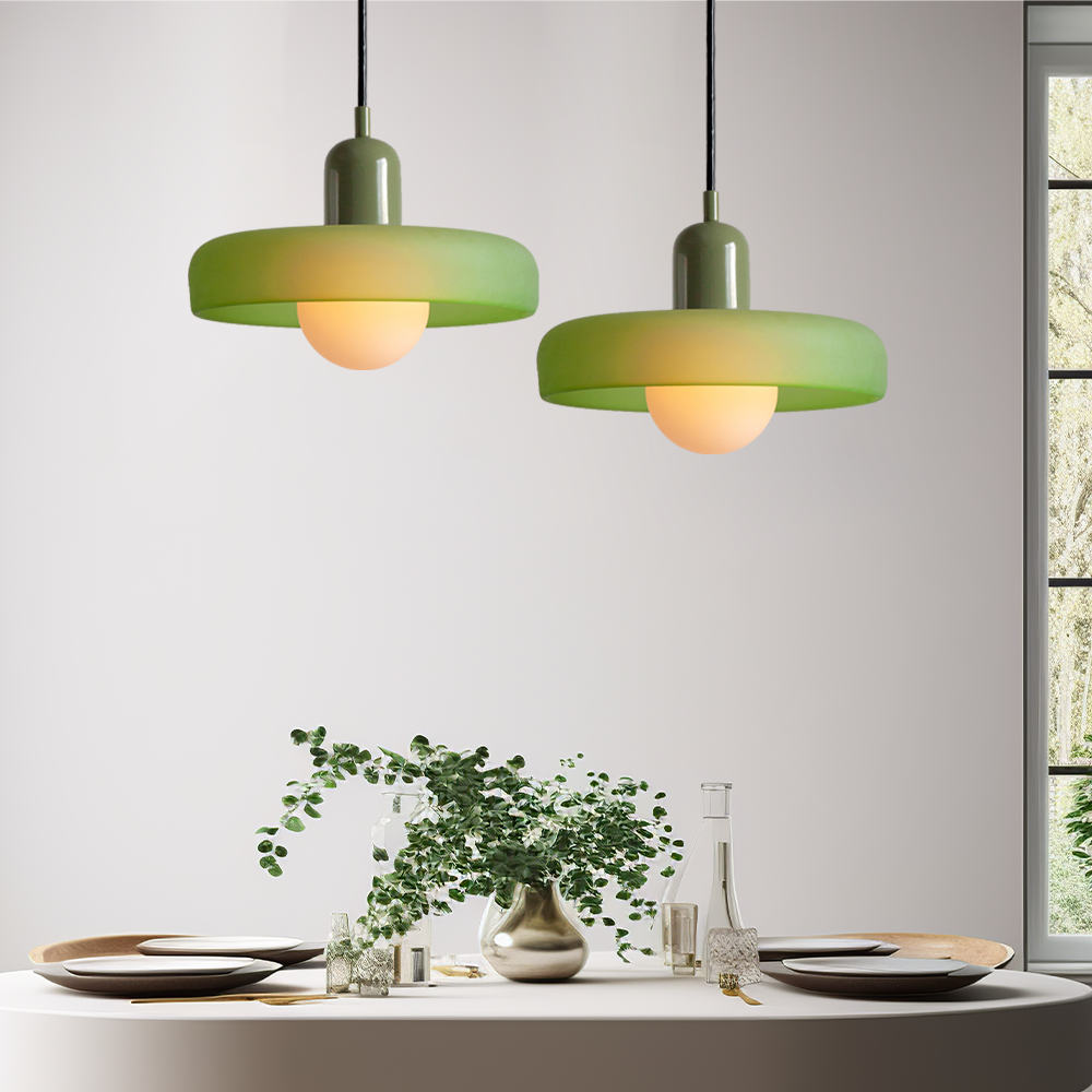 Kolorowa szklana lampa wisząca - BauLume | Karnz
