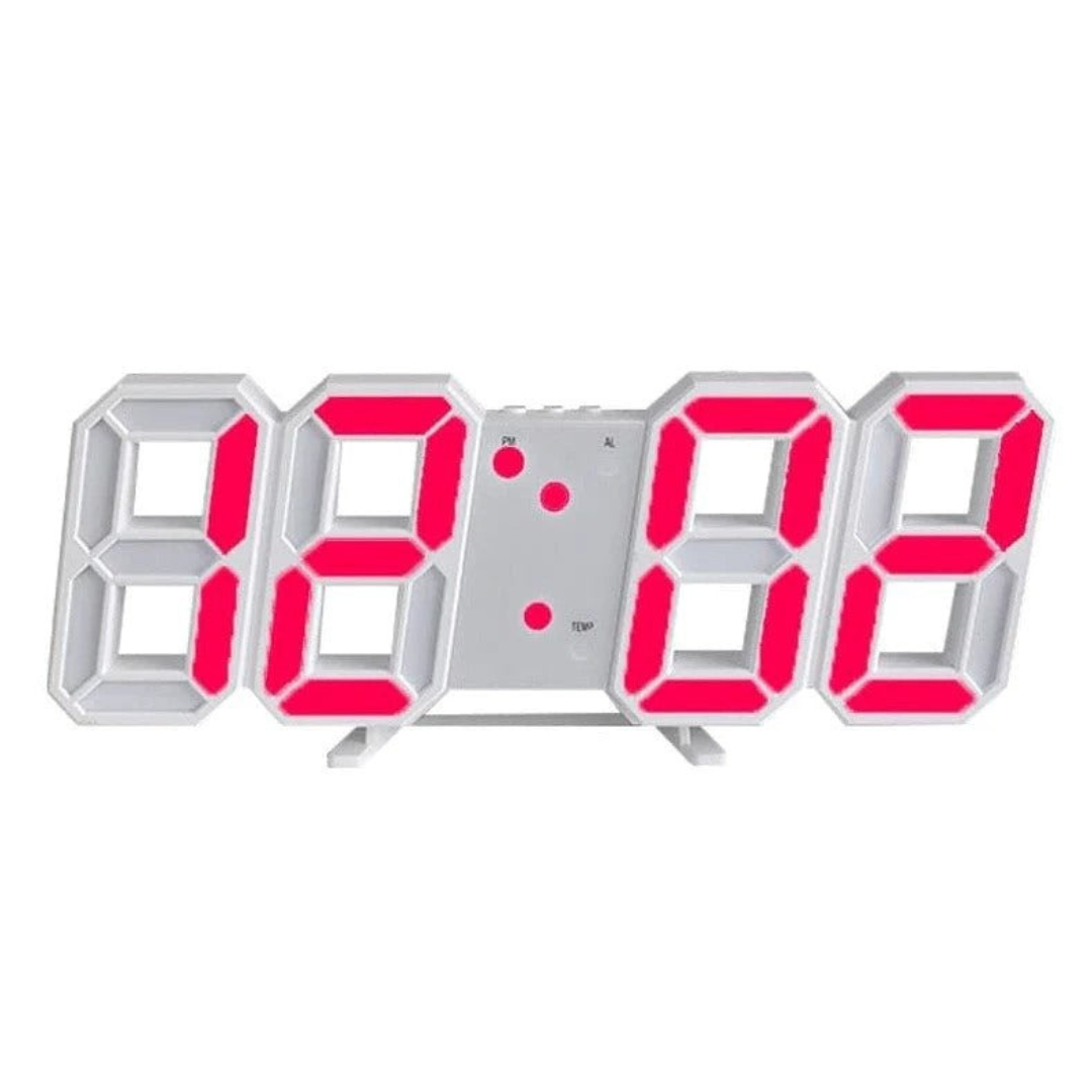 Zegar ścienny LED 3D z wyświetlaczem cyfrowym i intuicyjną obsługą