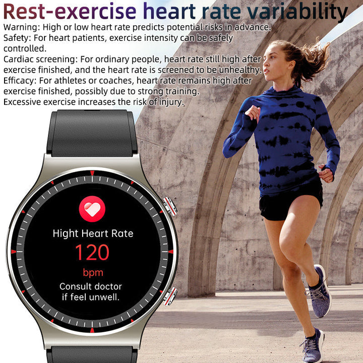 CFDA EKG Krew Tlen Częstotliwość serca Monitorowanie zdrowia Smartwatch
