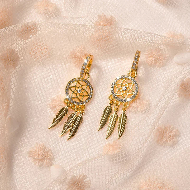 Evani️ | Eleganckie wykończenie z kolczykami ze złota 14-karatowego