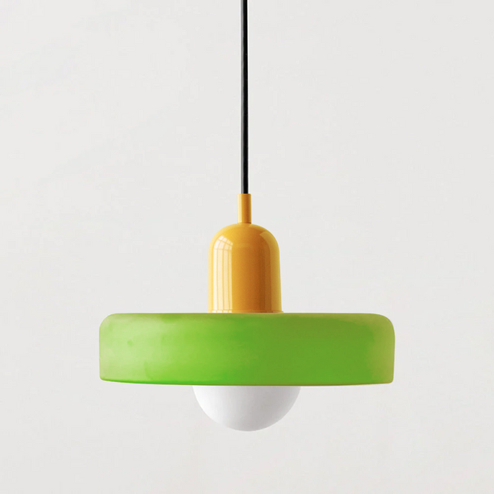 Kolorowa lampa wisząca w stylu Bauhaus - StiloGlas | Karnz