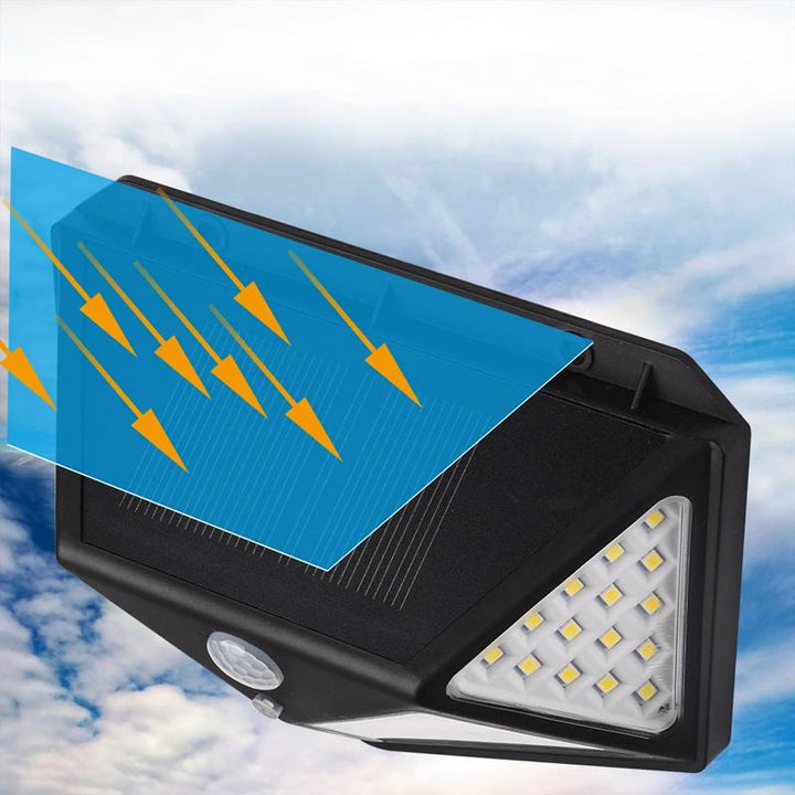 Wodoodporna lampa solarna 100 LED na zewnątrz