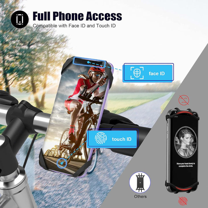 Uchwyt na telefon do roweru 360° obrotowy, odpinany | Karnz