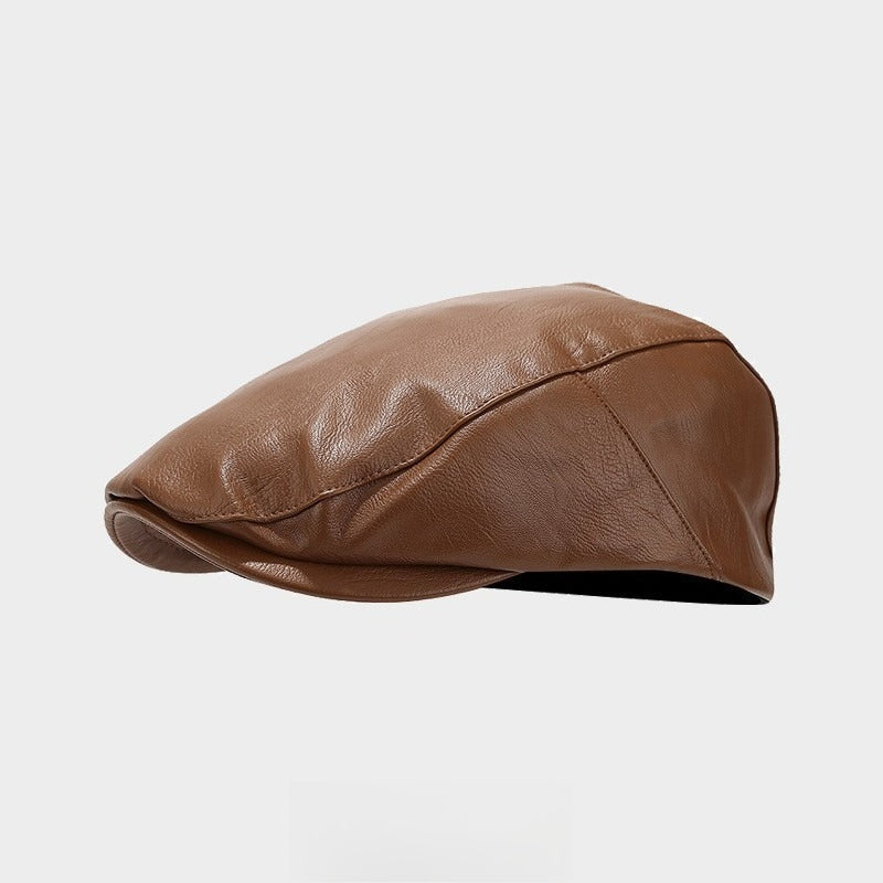 Karnz | klasyczna skórzana czapka