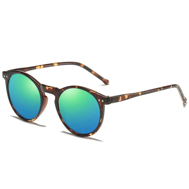 Aldrick Shades – Retro Okrągłe Okulary Przeciwsłoneczne