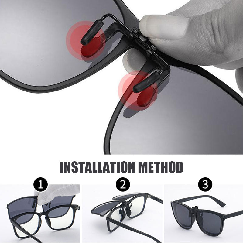 Nowe polaryzowane okulary przeciwsłoneczne clip-on