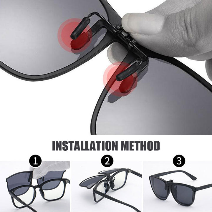 Nowe polaryzowane okulary przeciwsłoneczne clip-on