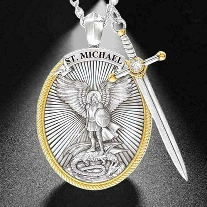 Wisiorek z Aniołem Stróżem Michałem