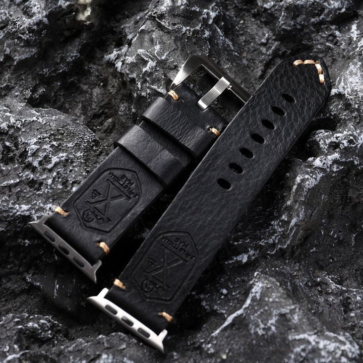 Ręcznie robiony vintage skórzany pasek do Apple Watch