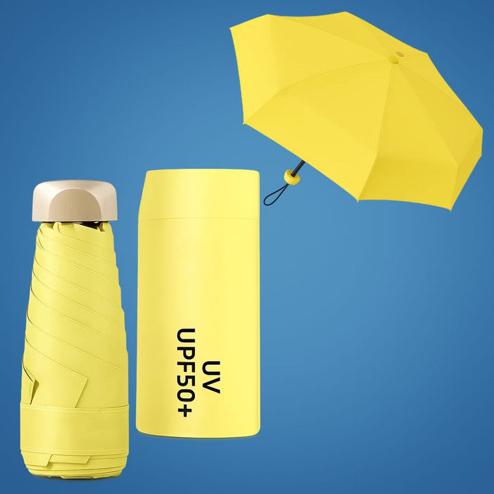 UrbanBrolly | Mini składany parasol UV – Ochrona przeciwsłoneczna UPF 50+ – Wodoodporny – Lekki i przyjazny dla kieszeni do użytku w podróży Karnz