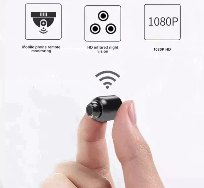 Pakiet x2 Mała kamera WiFi z funkcją nocnego widzenia bezprzewodowa HD do monitorowania dzieci i zwierząt