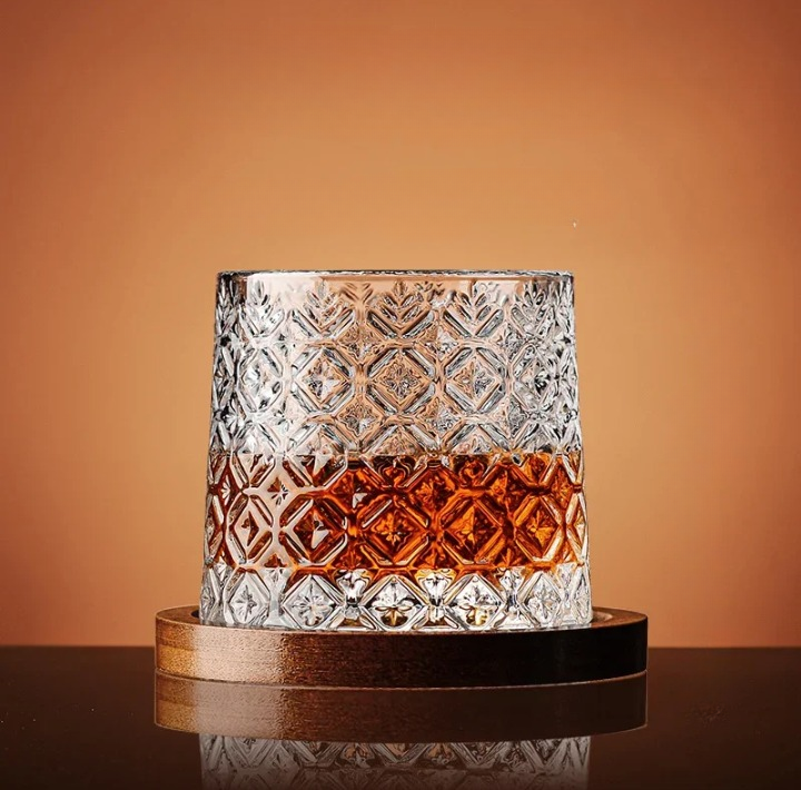 WhiskeySpin - Premium obracająca się szklanka do whisky Karnz