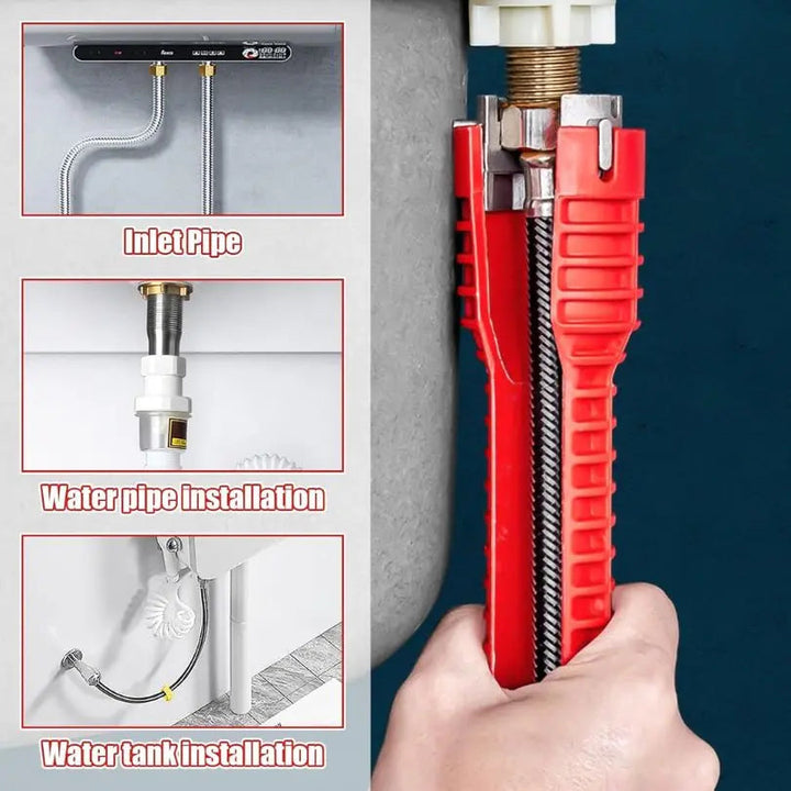 8-w-1 Klucz do umywalki | Niezbędne narzędzie sanitarno-hydrauliczne