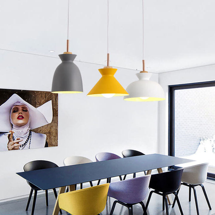Karnz | AuroraLite Nordic Lampa Wisząca | Design Metalowy | 1-Światło | Nowoczesne Opcje Kolorystyczne