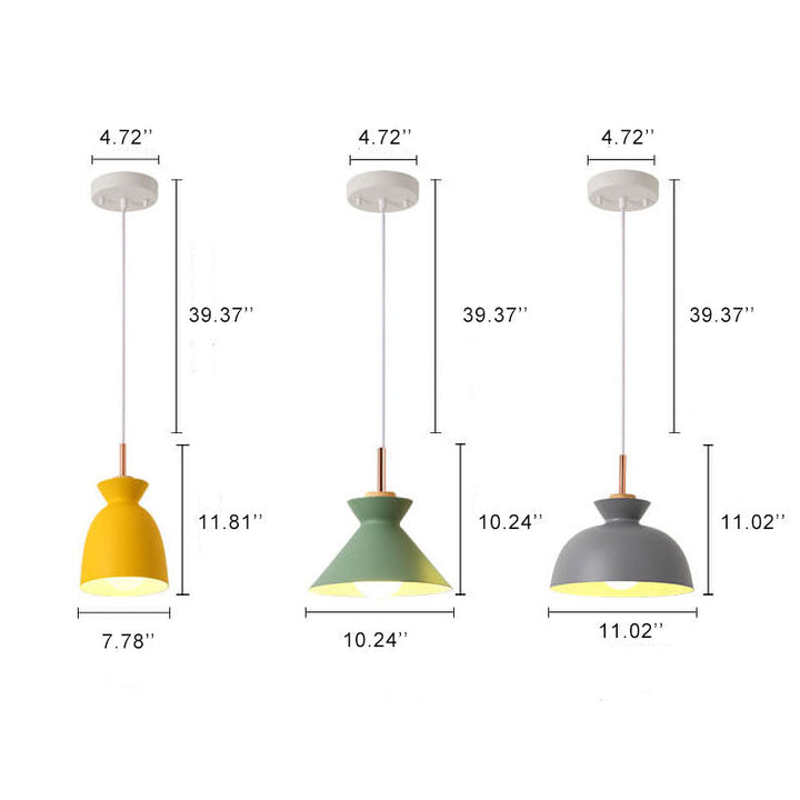 Karnz | AuroraLite Nordic Lampa Wisząca | Design Metalowy | 1-Światło | Nowoczesne Opcje Kolorystyczne