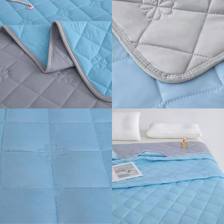 SilkCool | Chłodząca kołdra – Natychmiastowy komfort chłodzenia – Hipoalergiczne włókno jedwabne – Zapobieganie przegrzaniu – Ulga przy nocnym poceniu się wrażliwej skóry Karnz