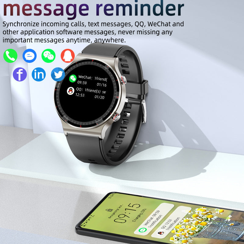 CFDA EKG Krew Tlen Częstotliwość serca Monitorowanie zdrowia Smartwatch