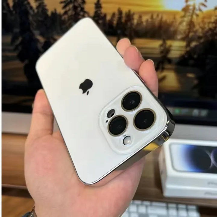 Elico Lakierowany Matowy Akryl Hartowane Szkło Etui Ochronne iPhone