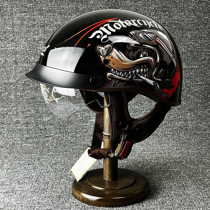 Kask miejski dla choppera o minimalistycznym designie