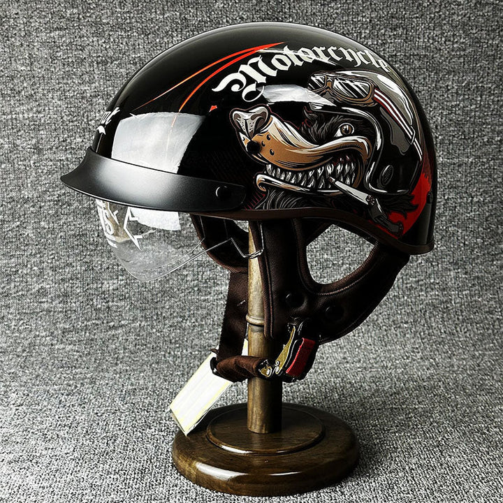 Kask miejski dla choppera o minimalistycznym designie
