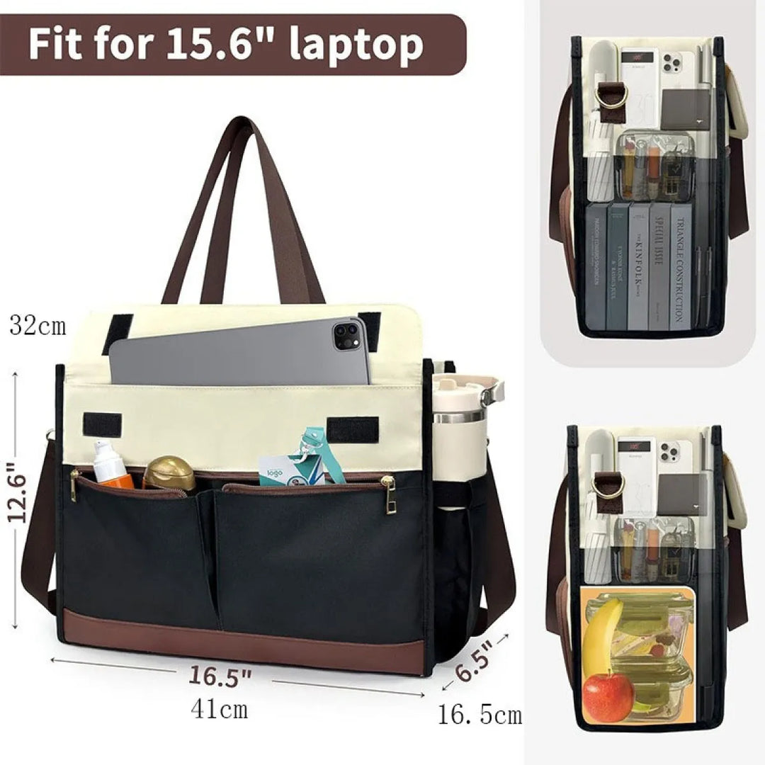 Torba na laptopa z wieloma kieszeniami Karnz