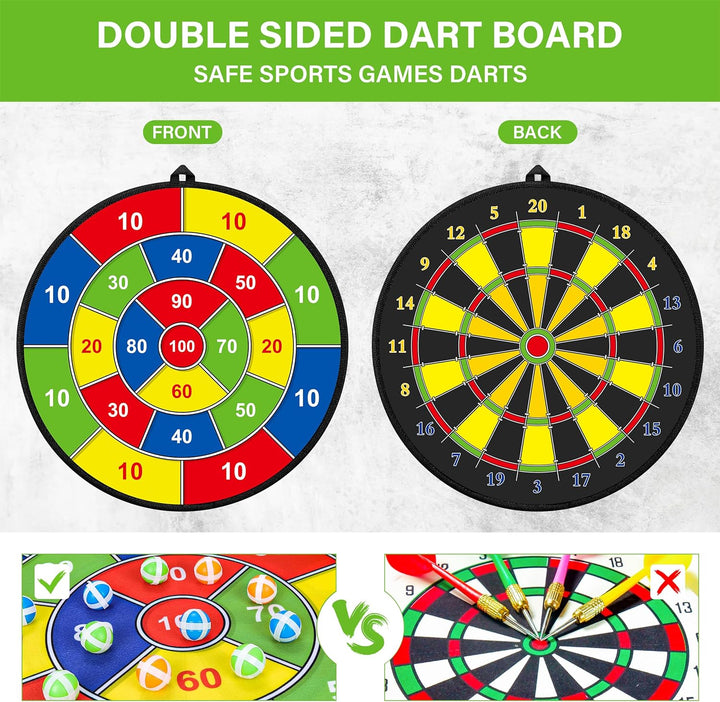 Duże podwójne dartboard dla dzieci – zabawa, nauka i relaks