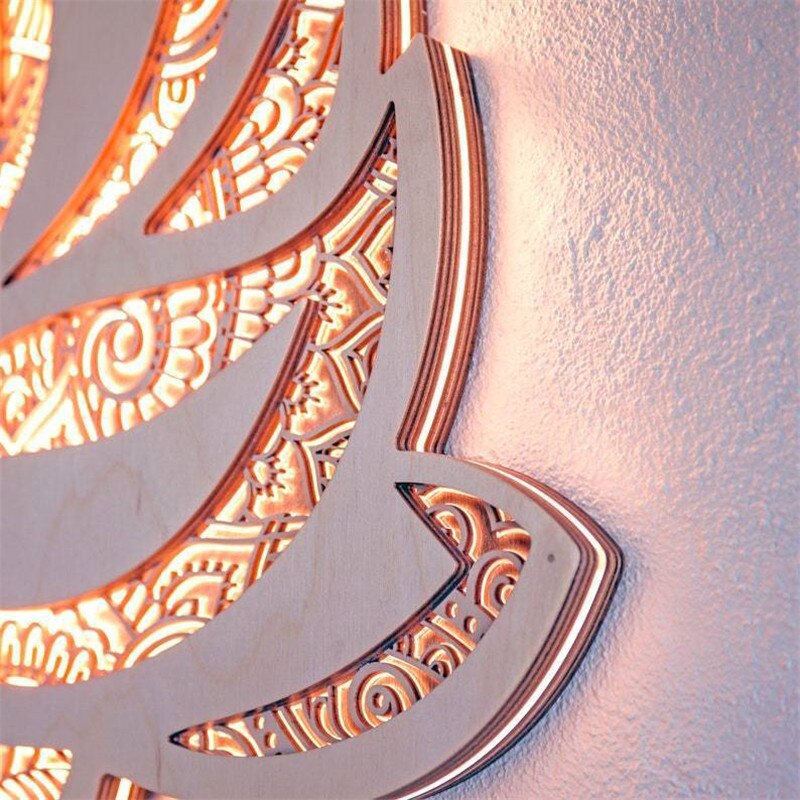 Duchowa Lampa Ścienna Lotus