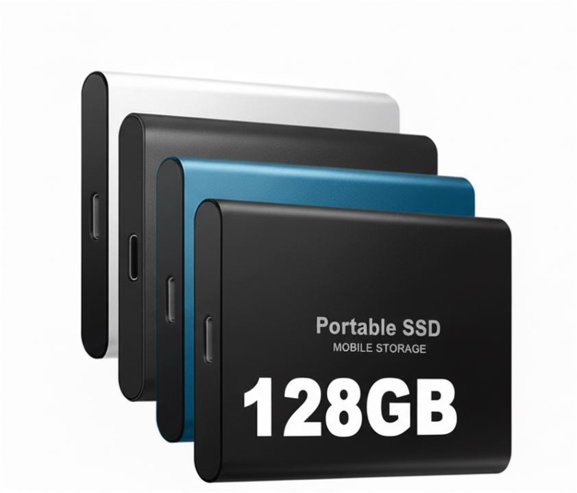 TECHNOLOGIE | Superszybki zewnętrzny SSD 128GB | Mini-SSD | Pamięć o wysokiej prędkości dla laptopów i komputerów PC