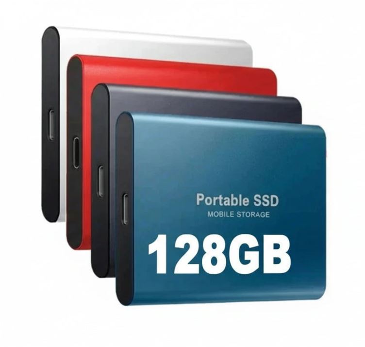 TECHNOLOGIE | Superszybki zewnętrzny SSD 128GB | Mini-SSD | Pamięć o wysokiej prędkości dla laptopów i komputerów PC