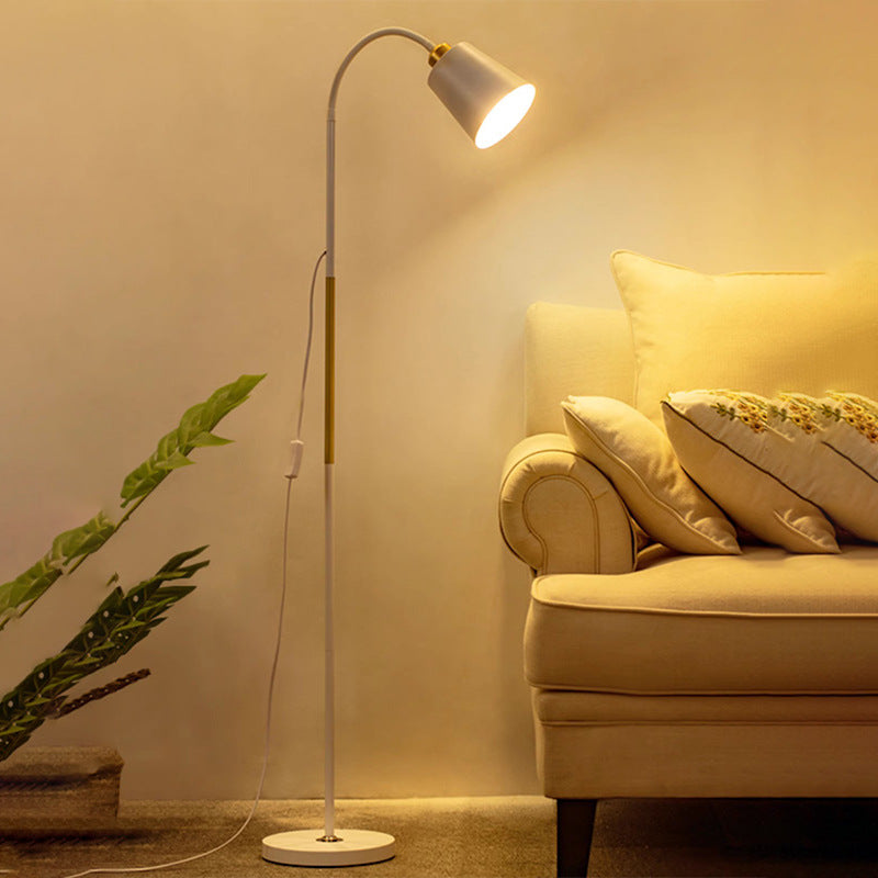 Sandsberg | Lampa podłogowa | Minimalistyczny okrągły klosz PVC