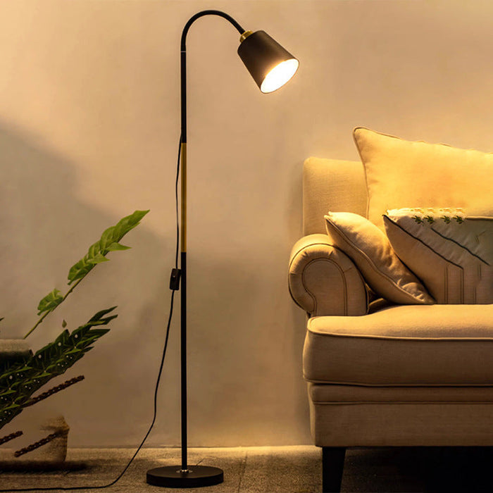 Sandsberg | Lampa podłogowa | Minimalistyczny okrągły klosz z PVC