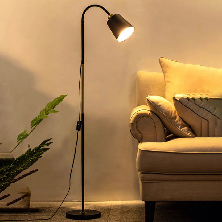 Sandsberg | Lampa podłogowa | Minimalistyczny okrągły klosz PVC