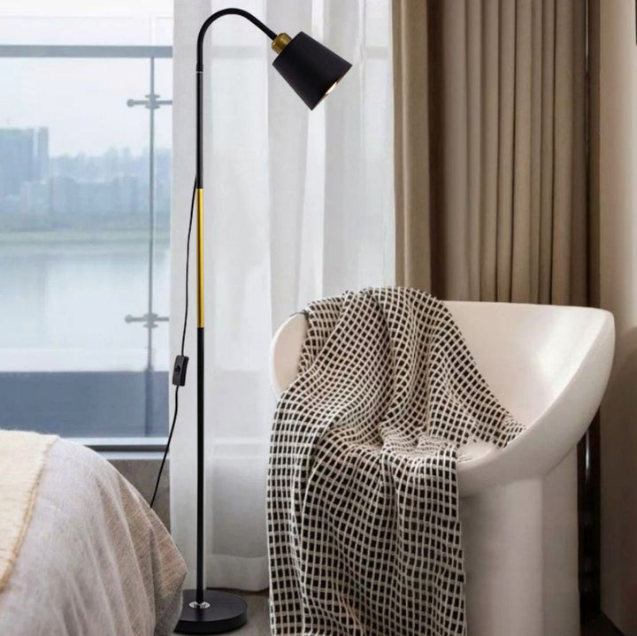 Sandsberg | Lampa podłogowa | Minimalistyczny okrągły klosz PVC