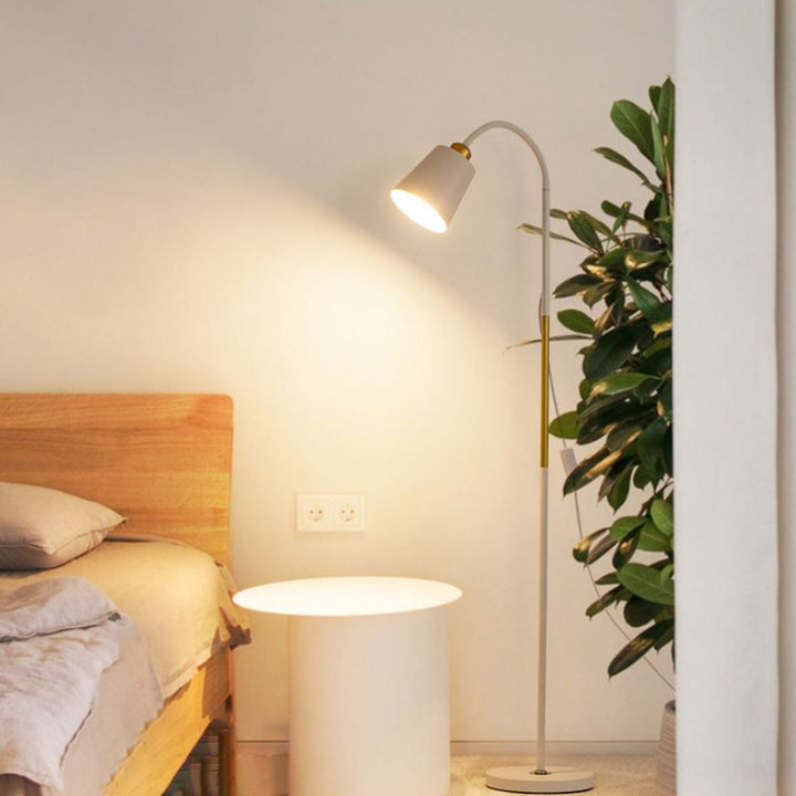 Sandsberg | Lampa podłogowa | Minimalistyczny okrągły klosz z PVC