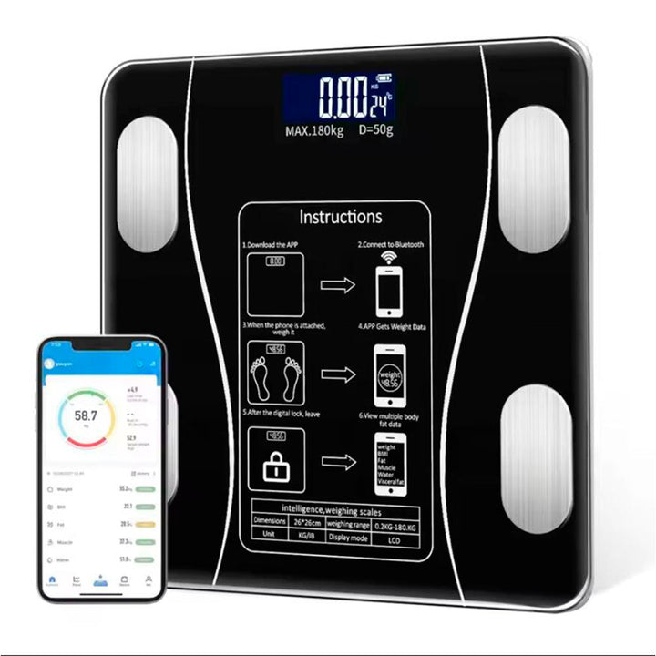 Waga osobista (180 kg) Pro - funkcja BMI i Bluetooth | Karnz