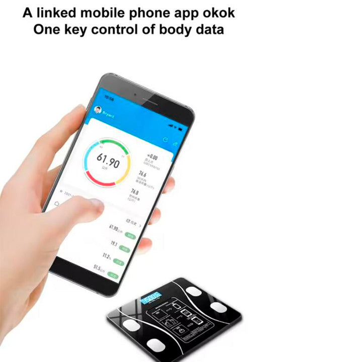 Waga osobista (180 kg) Pro - funkcja BMI i Bluetooth | Karnz