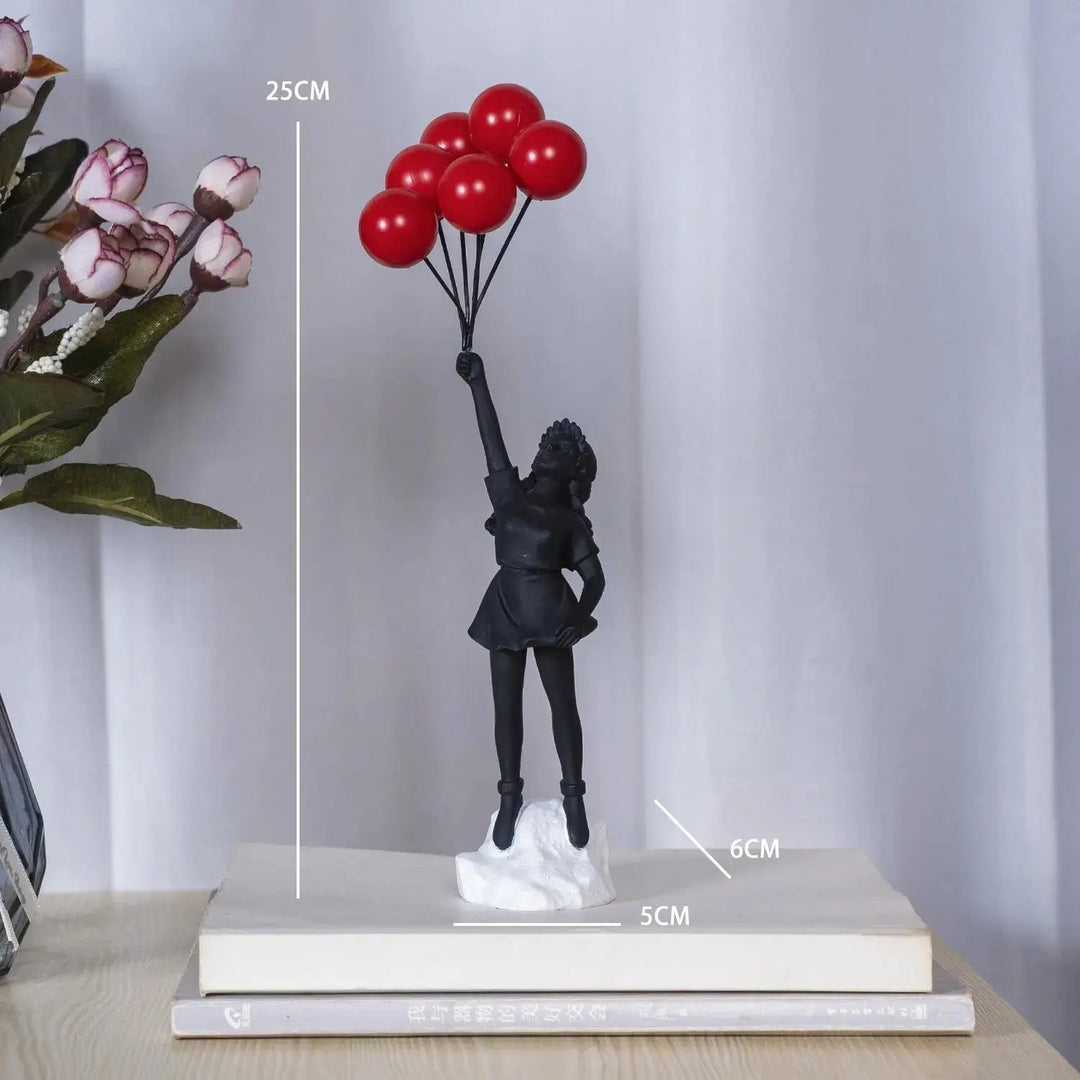 Banksy - Statua „Latająca Dziewczynka z Balonem”