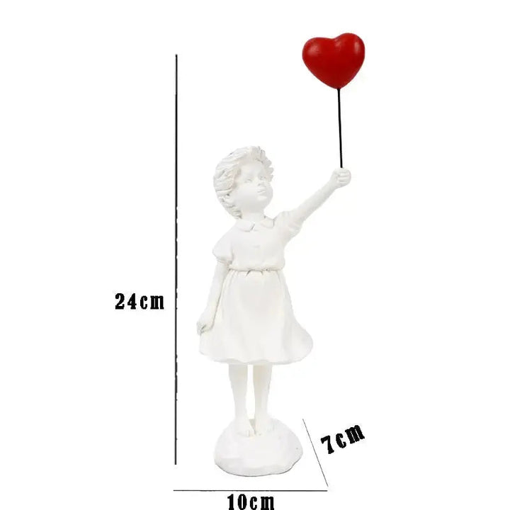 Banksy - Statua „Latająca Dziewczynka z Balonem”