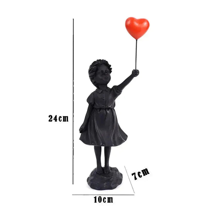 Banksy - Statua „Latająca Dziewczynka z Balonem”