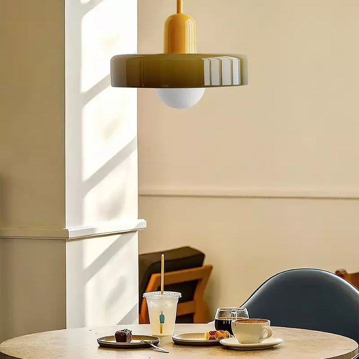 Kolorowa szklana lampa wisząca - BauLume | Karnz